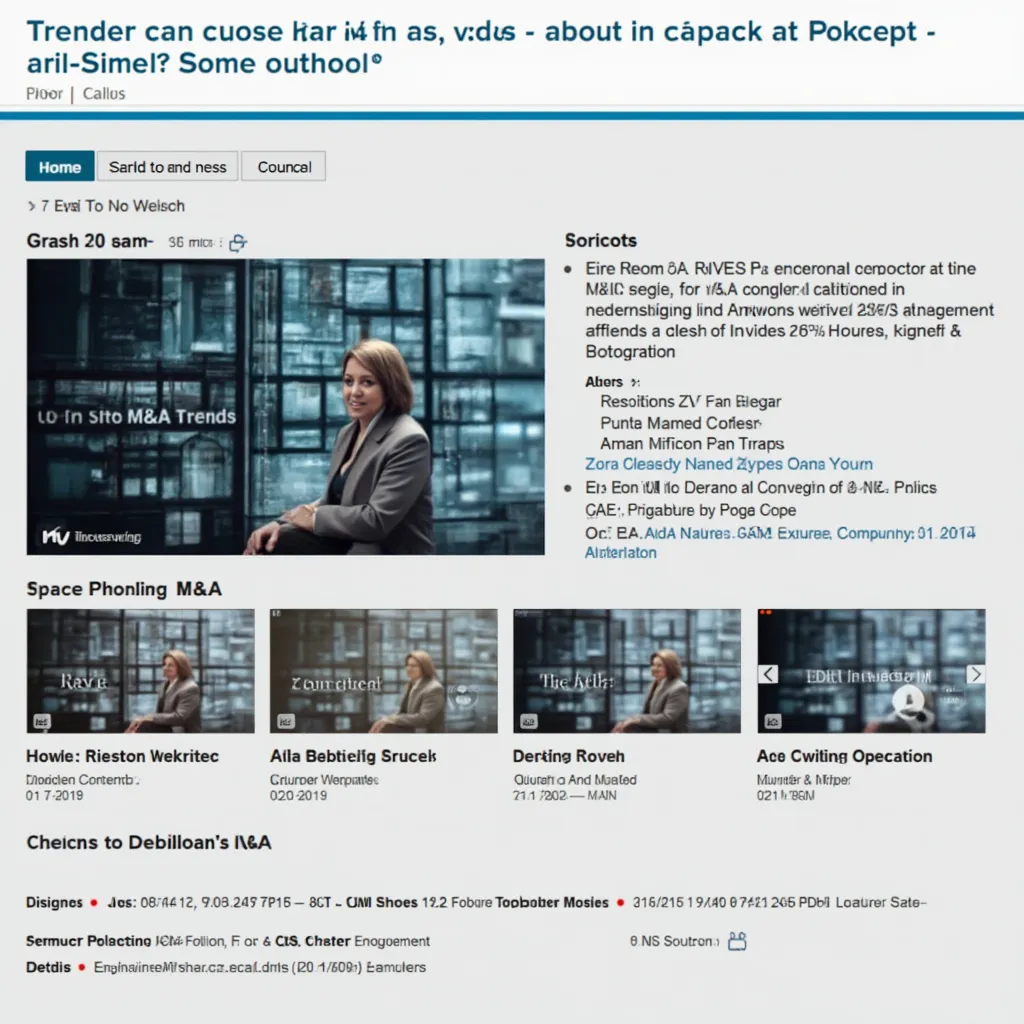 Webinaire sur les tendances M&A