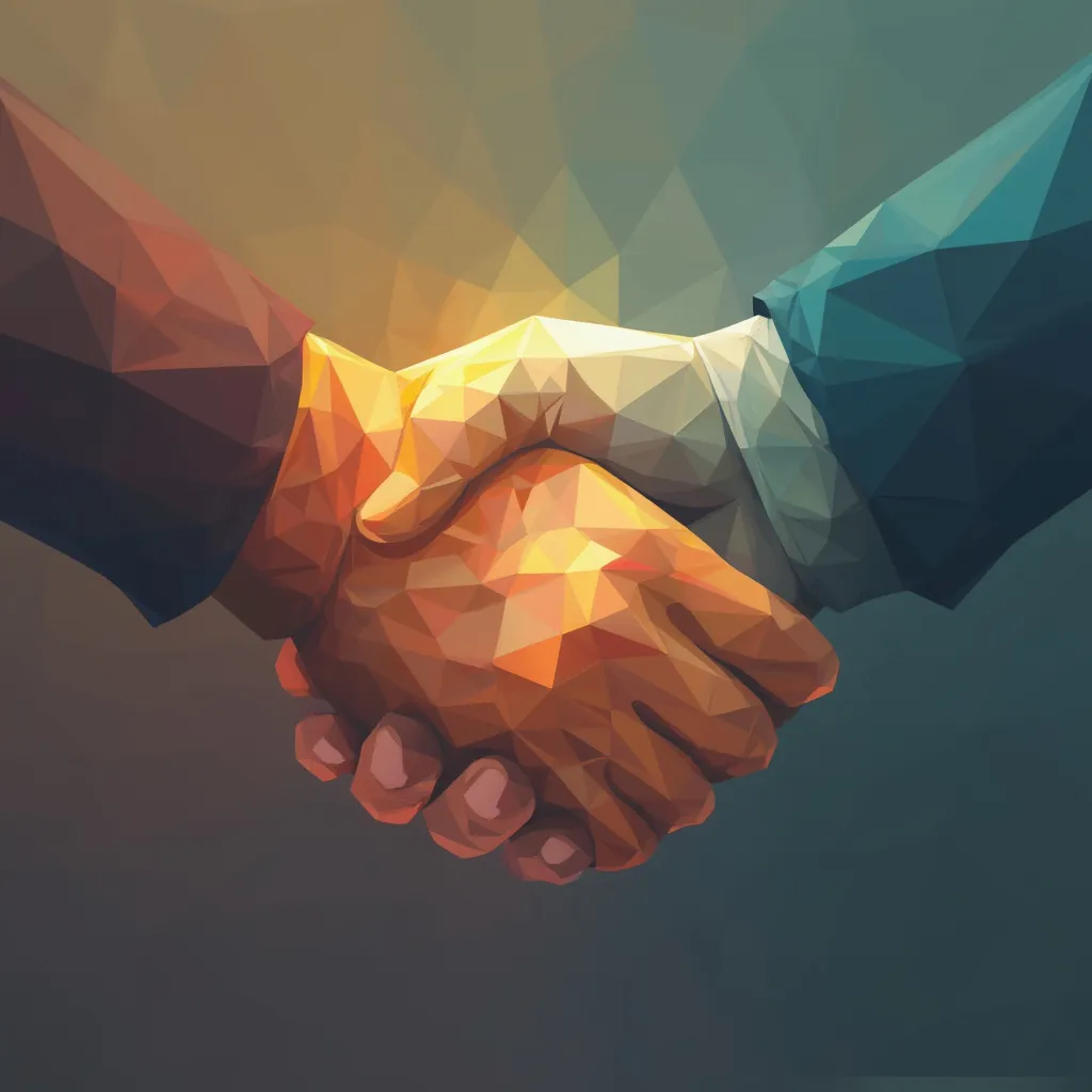 Symbole de partenariat client